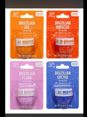SPA Luxury Brazilian Lip Butter Set 4-pack NEW